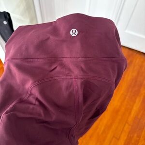 Lululemon Burgundy Leggings